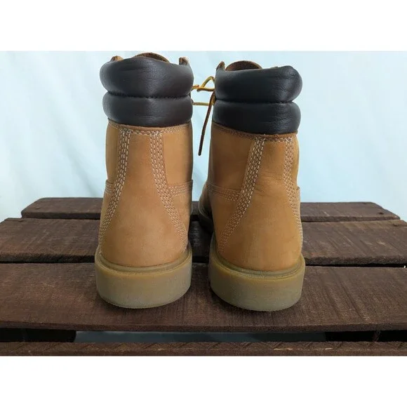Timberland Linden Woods 6" Women's 7 Waterproof Leather Boot In Wheat A161G - Picture 8 of 15
